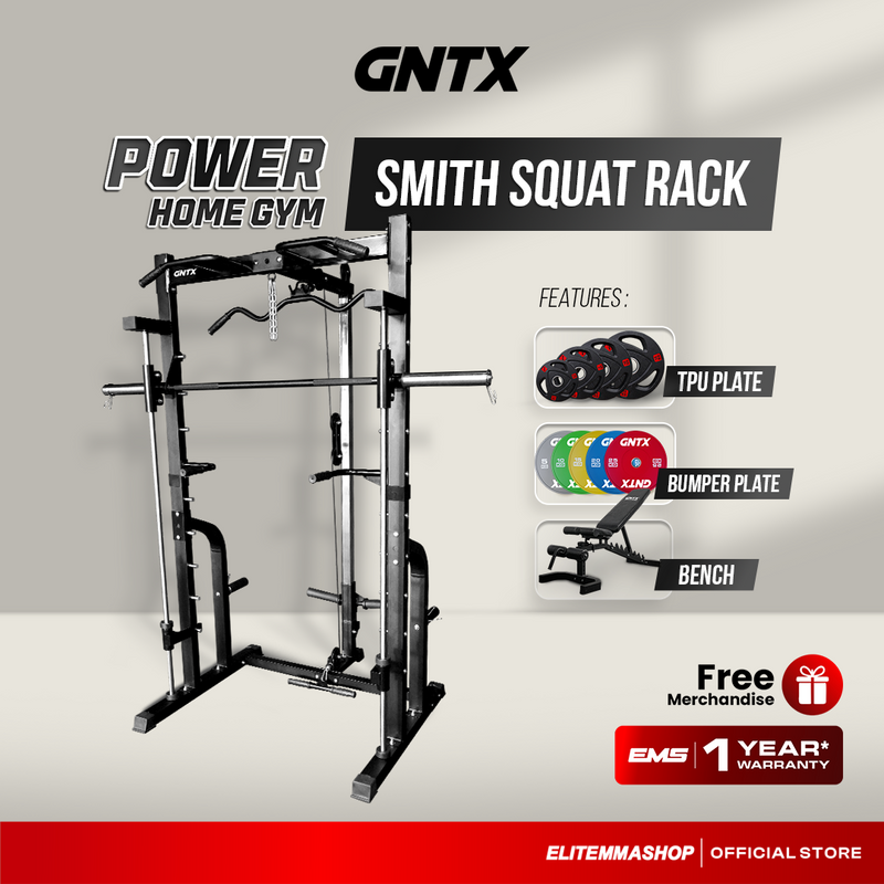 POWER HOME GYM GENETIX FIT SMITH SQUAT RACK