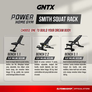 POWER HOME GYM GENETIX FIT SMITH SQUAT RACK