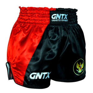 GENETIX GNTX GARUDA MUAY THAI SHORTS BLACKRED