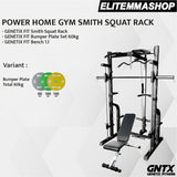 POWER HOME GYM GENETIX FIT SMITH SQUAT RACK