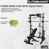 POWER HOME GYM GENETIX FIT SMITH SQUAT RACK