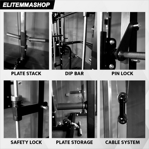 GENETIX FIT Smith Squat Rack