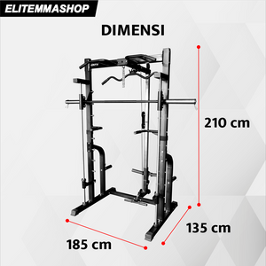 GENETIX FIT Smith Squat Rack