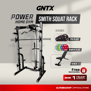 POWER HOME GYM GENETIX FIT SMITH SQUAT RACK