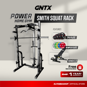 POWER HOME GYM GENETIX FIT SMITH SQUAT RACK