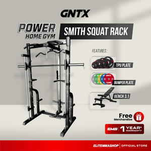 POWER HOME GYM GENETIX FIT SMITH SQUAT RACK
