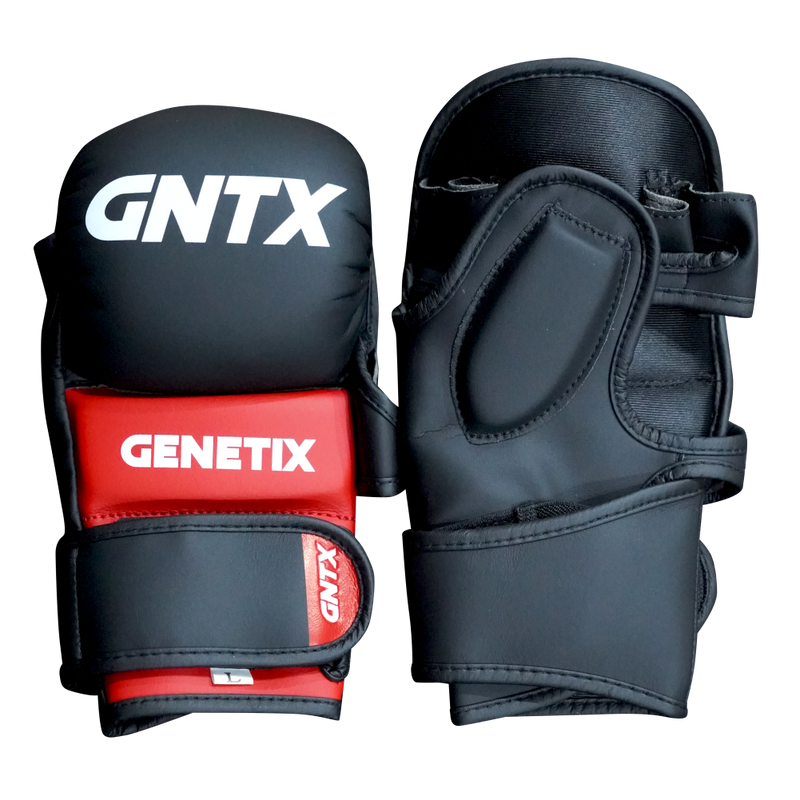 GENETIX COMBAT GNTX SPARRING MMA GLOVES MG5 BlackRed