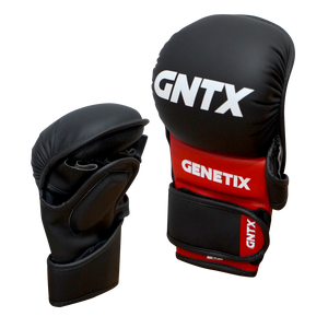 GENETIX COMBAT GNTX SPARRING MMA GLOVES MG5 BlackRed