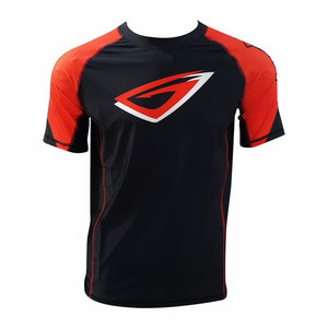 GENETIX ICON Rashguard SS RG002 BlackRed