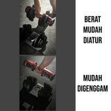 GENETIX FIT Adjustable Dumbbell 24KG