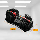 GENETIX FIT Adjustable Dumbbell 24KG