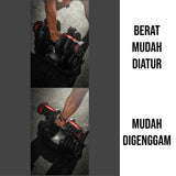 GENETIX FIT Adjustable Dumbbell 40KG