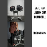GENETIX FIT Adjustable Dumbbell Rack
