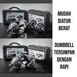 GENETIX FIT Chrome Dumbbell Set 30KG