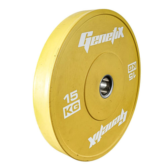 GENETIX FIT Colour Training Bumper Plate 15KG (Pair)