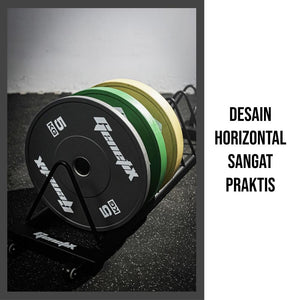 GENETIX FIT Horizontal Weight Plate Storage (Round Tube)