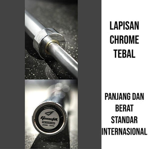 GENETIX FIT The ECHO Barbell 2.2m