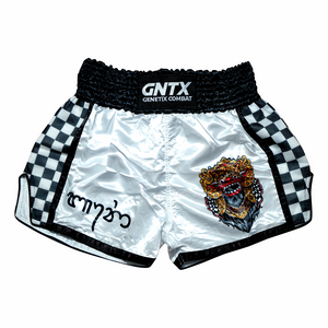 GENETIX GNTX BARONG MUAY THAI SHORTS WHITE