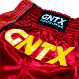 GENETIX GNTX KARO MUAY THAI SHORTS RED