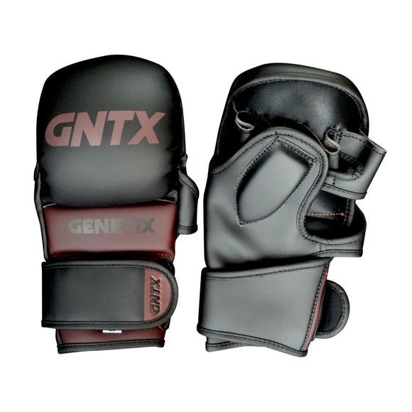 GENETIX COMBAT GNTX SPARRING MMA GLOVES MG5 BlackBrown