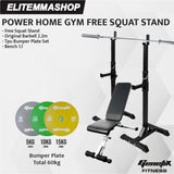 POWER HOME GYM GENETIX FREE SQUAT STAND