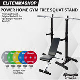 POWER HOME GYM GENETIX FREE SQUAT STAND