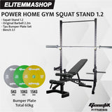 POWER HOME GYM GENETIX SQUAT STAND 1.2