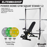 POWER HOME GYM GENETIX SQUAT STAND 1.2