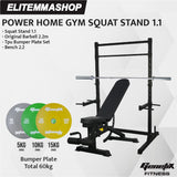 POWER HOME GYM GENETIX SQUAT STAND 1.1