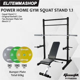 POWER HOME GYM GENETIX SQUAT STAND 1.1